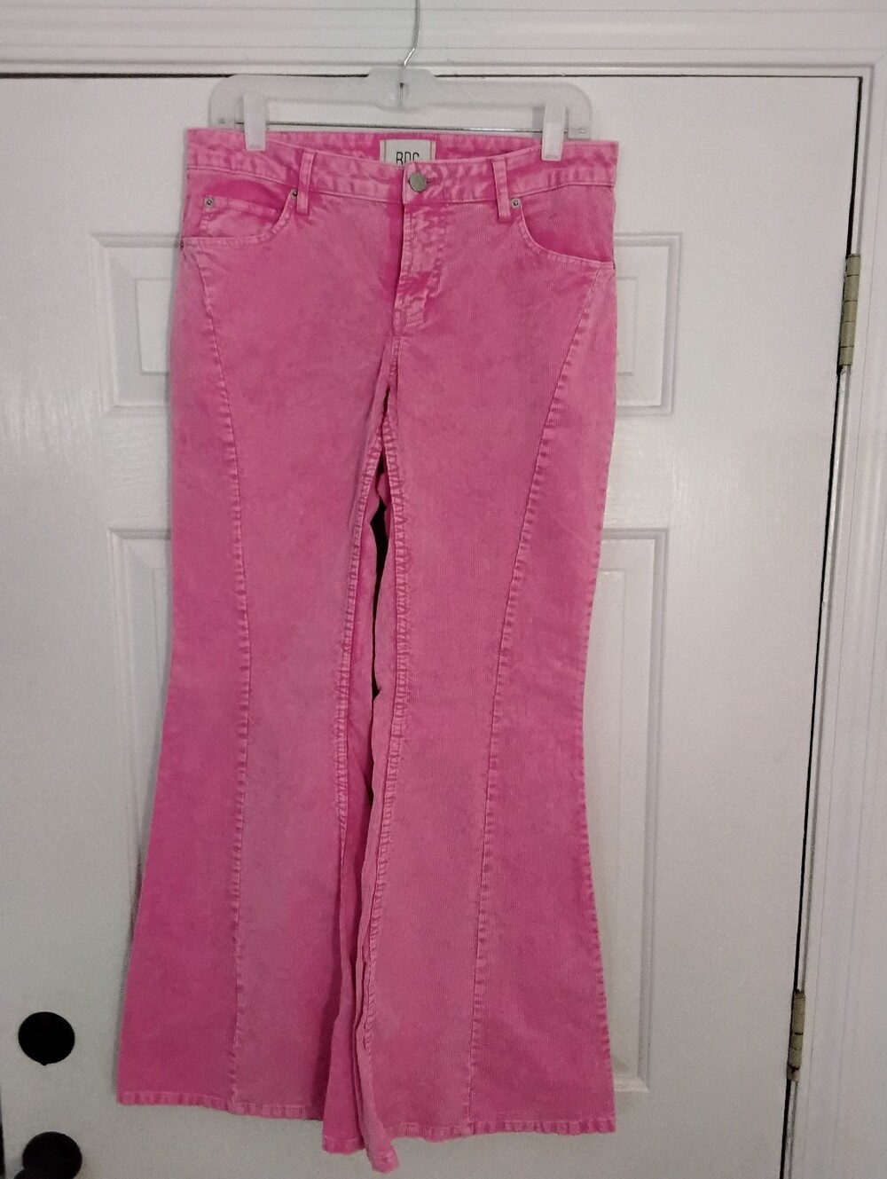 BDG Pink Flared Corduroy Jeans Size 28